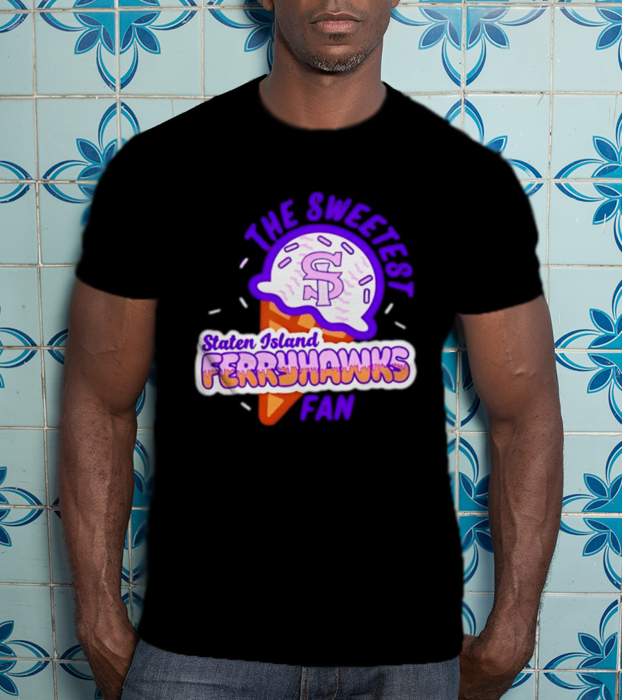 Staten Island Ferryhawks The Sweetest Fan Ice Cream Cone T-Shirt