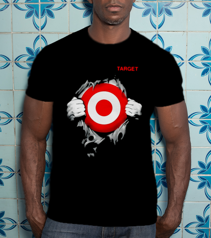 Target Ripped Chest Bullseye T-Shirt