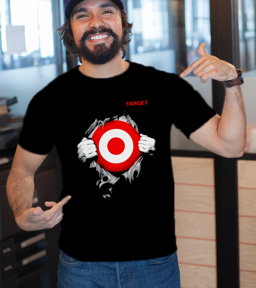 Target Ripped Chest Bullseye T-Shirt
