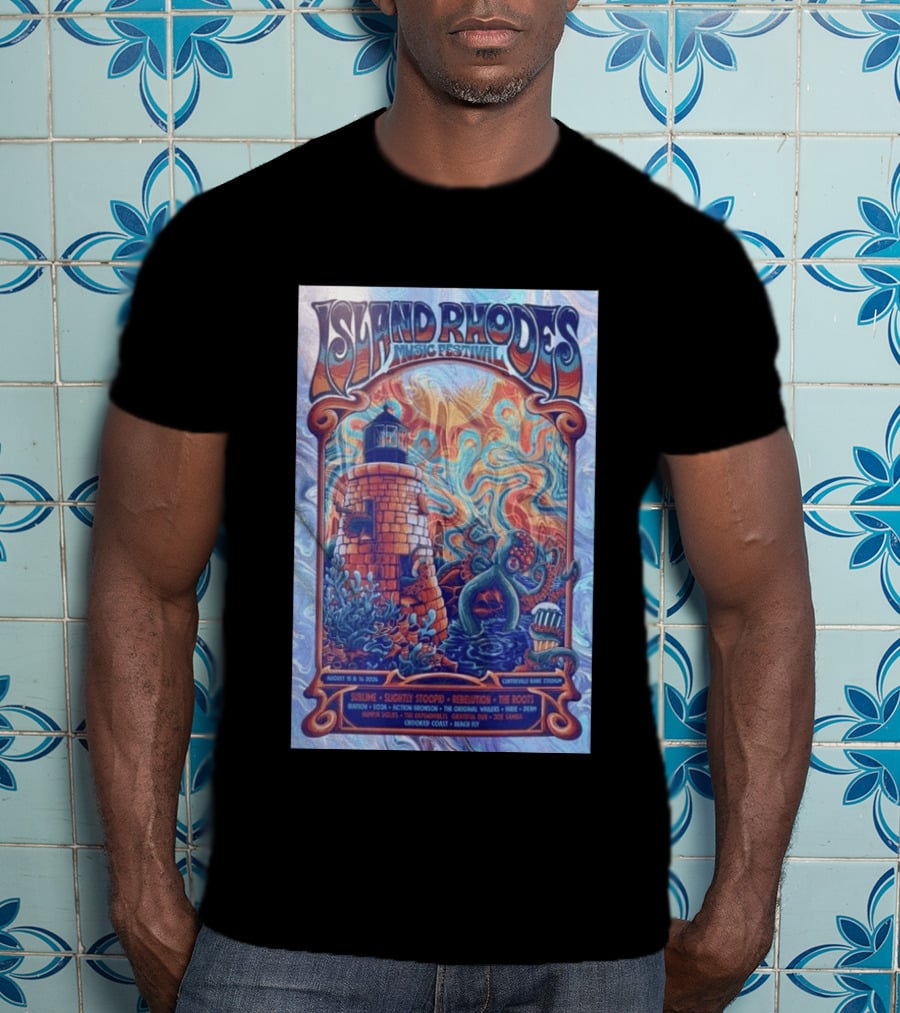 Island Rhodes Music Festival 2026 Centreville Bank Stadium Sublime Slightly Stoopid Rebelution The Roots August 15 16 Limited T-Shirt