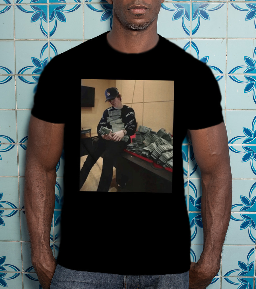 Balenciaga Black Stacks Of Cash T-Shirt