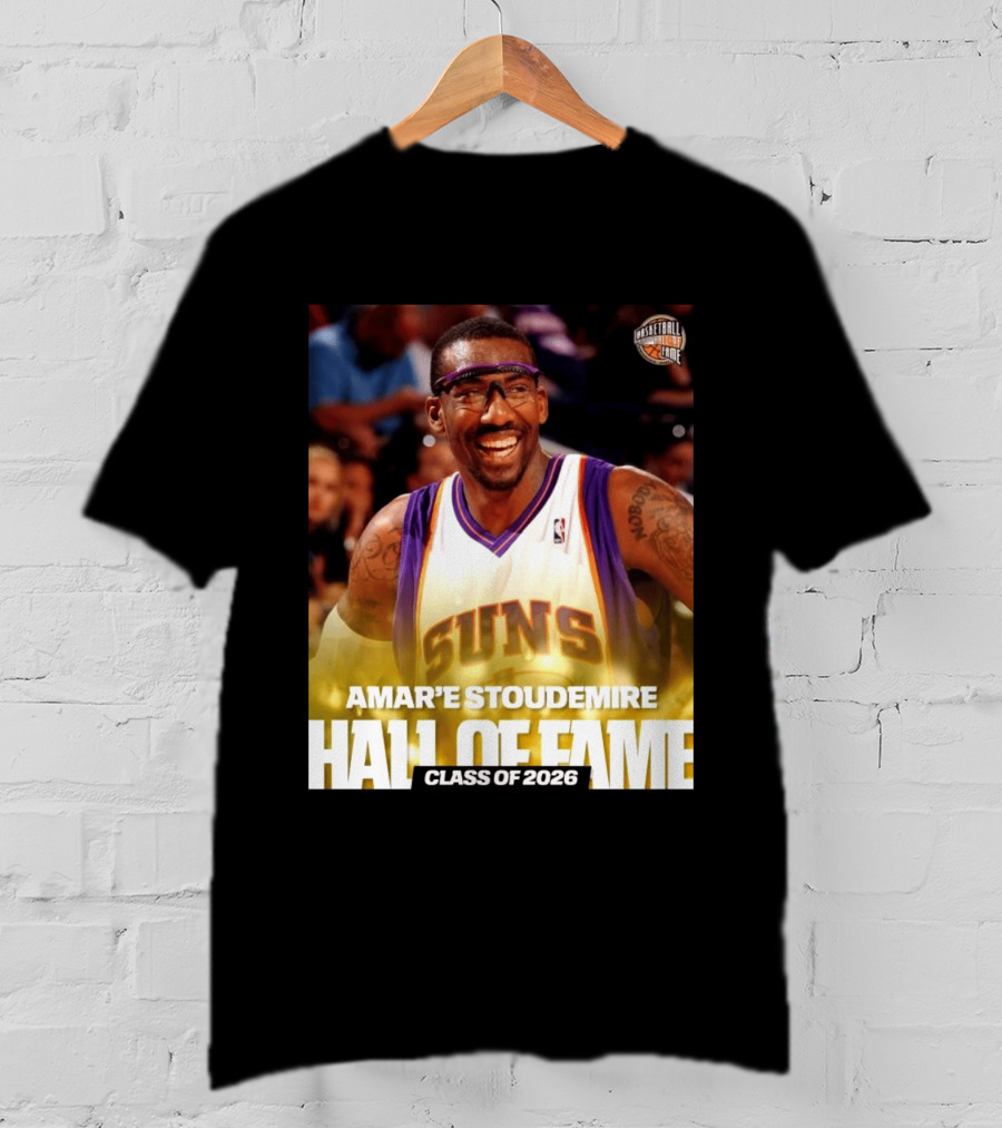 Amar'e Stoudemire Basketball Hall Of Fame Class Of 2026 Suns T-Shirt