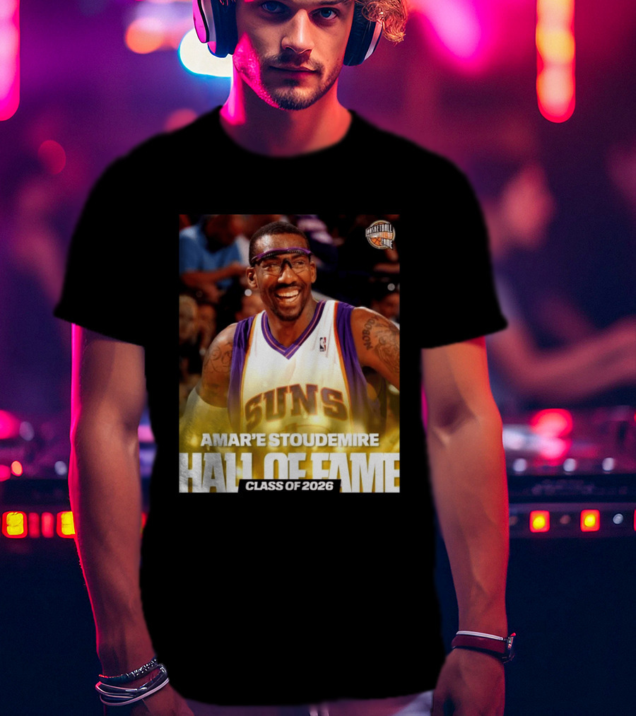 Amar'e Stoudemire Basketball Hall Of Fame Class Of 2026 Suns T-Shirt