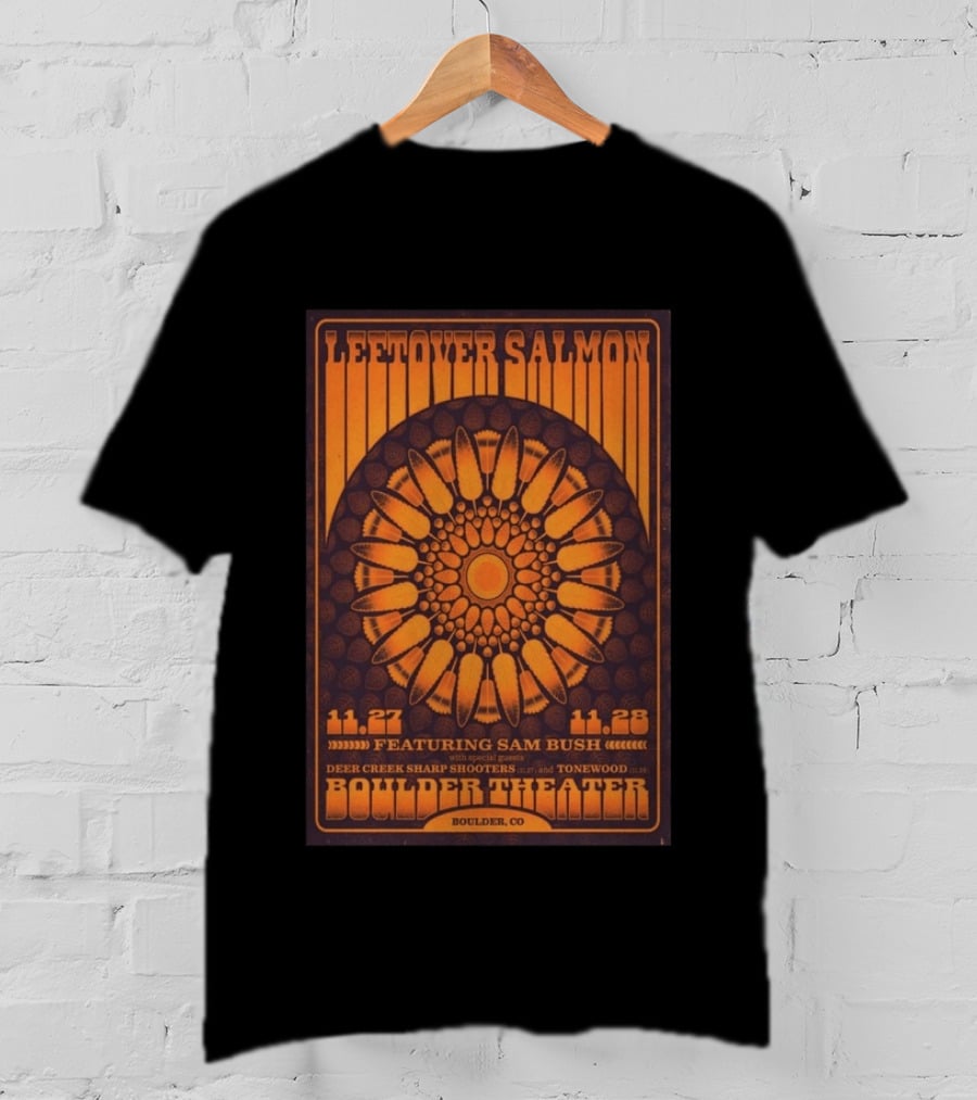 Leftover Salmon Boulder Theater November 27 28 2026 Featuring Sam Bush Deer Creek Sharp Shooters Tonewood T-Shirt