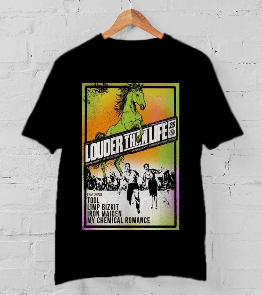 Louder Than Life 2026 Louisville KY Featuring Tool Limp Bizkit Iron Maiden My Chemical Romance T-Shirt