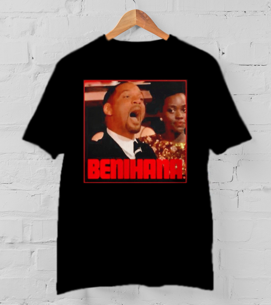 Benihana Will Smith Oscar 2022 Reaction Image T-Shirt