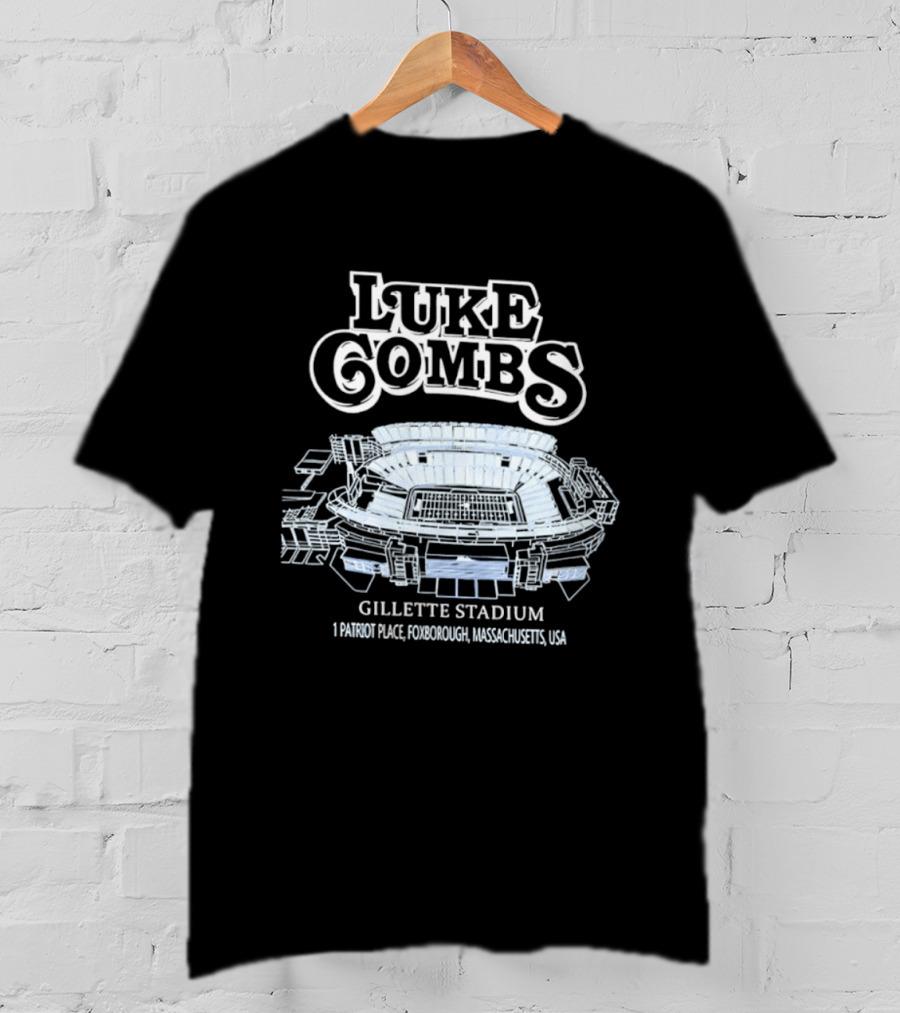 Luke Combs Gillette Stadium 1 Patriot Place Foxborough Massachusetts USA T-Shirt