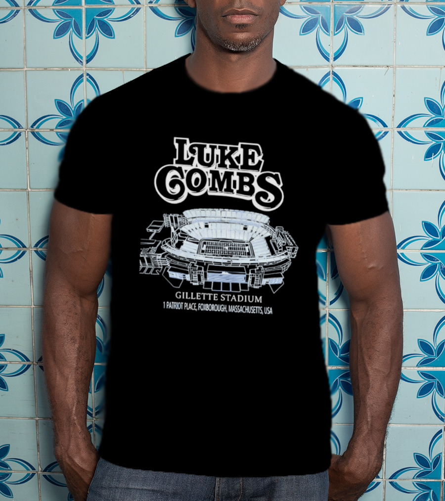 Luke Combs Gillette Stadium 1 Patriot Place Foxborough Massachusetts USA T-Shirt