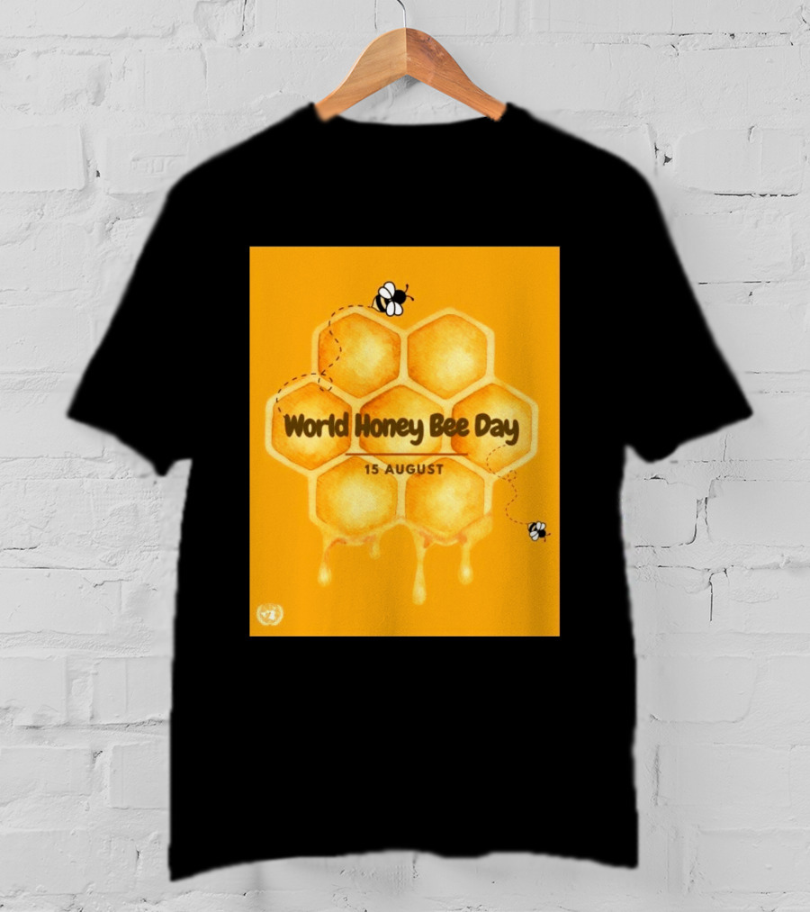 World Honey Bee Day 15 August Honeycomb T-Shirt