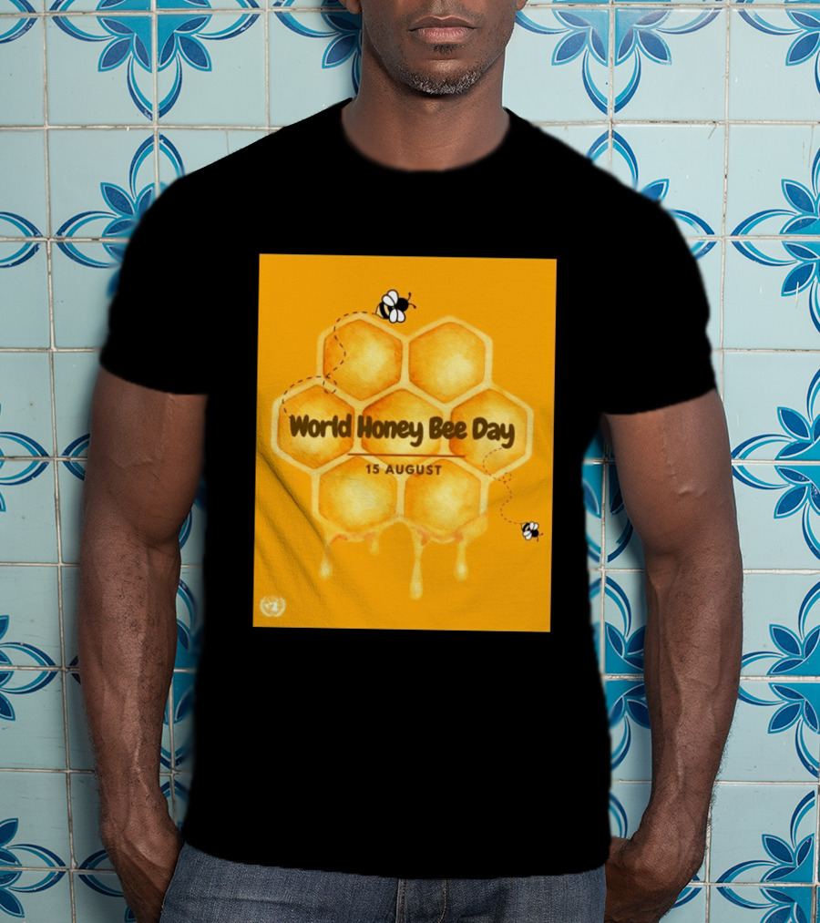 World Honey Bee Day 15 August Honeycomb T-Shirt