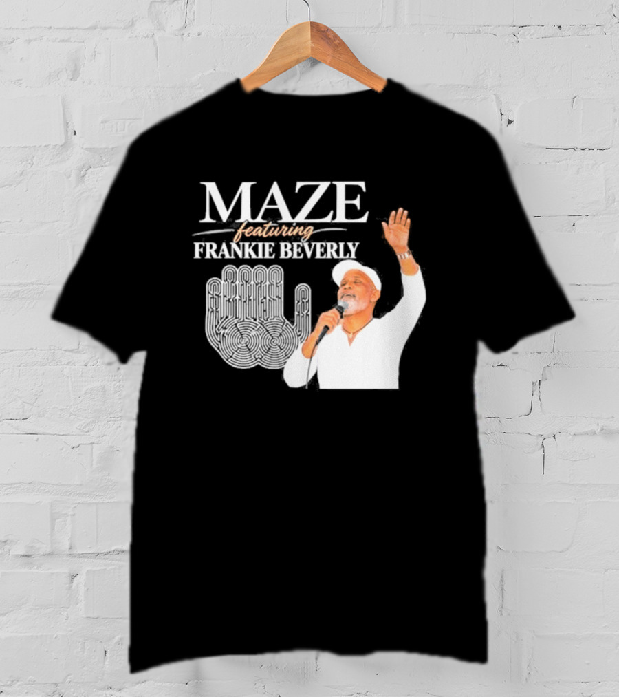 Maze Featuring Frankie Beverly White Outfit Microphone Performance Iconic Image T-Shirt