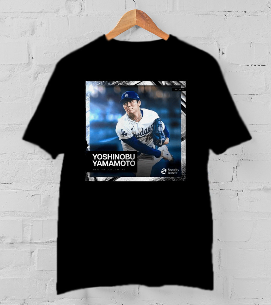 Yoshinobu Yamamoto Los Angeles Dodgers Security Benefit 2026 T-Shirt