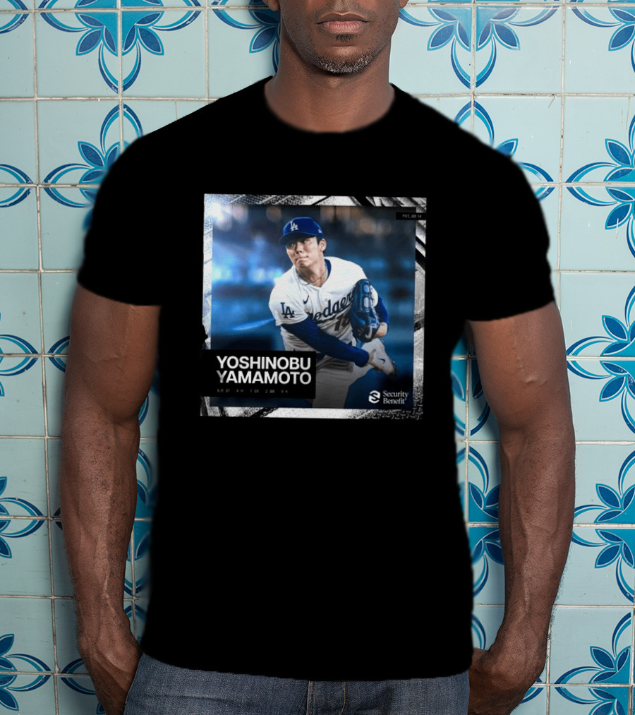 Yoshinobu Yamamoto Los Angeles Dodgers Security Benefit 2026 T-Shirt