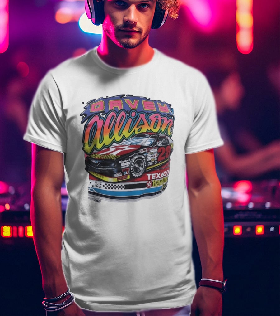 Davey Allison 28 Texaco Havoline Racing Ford Thunderbird T-Shirt