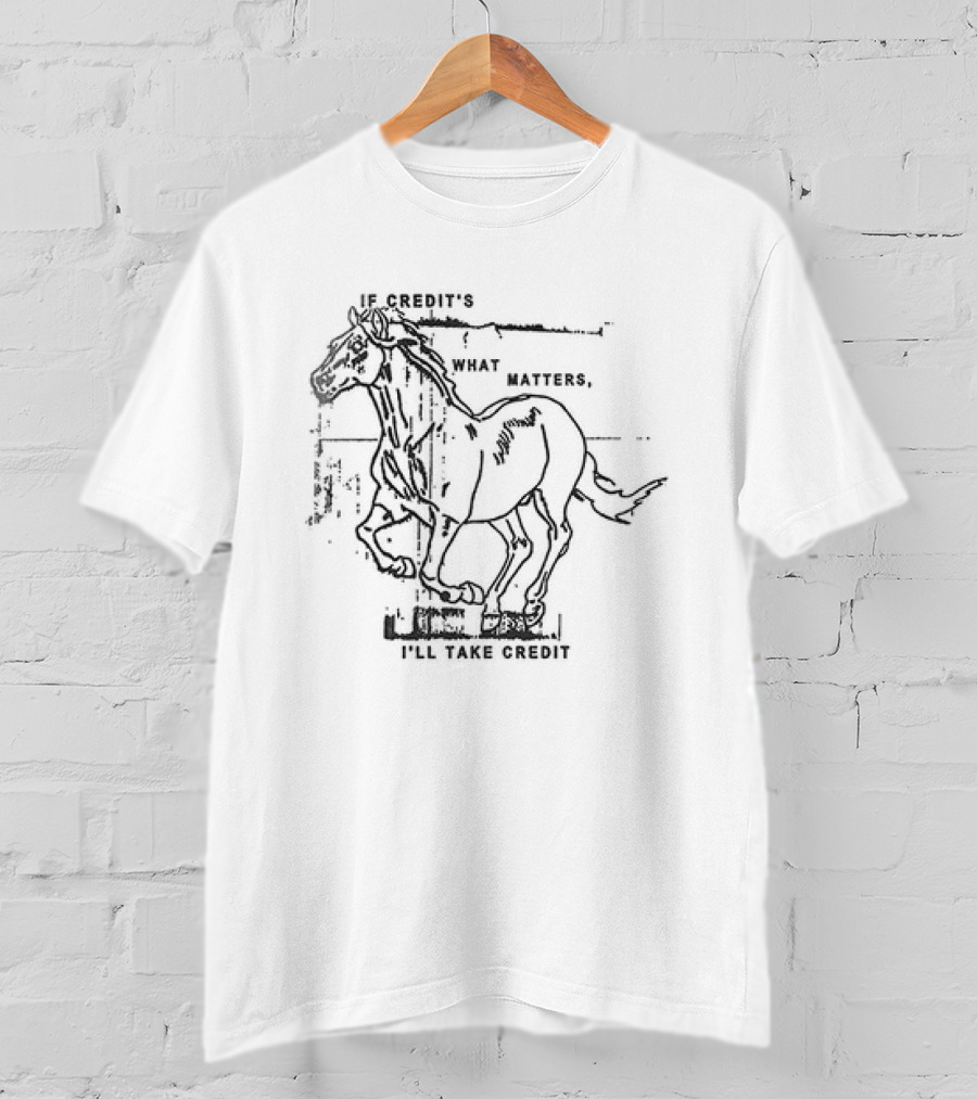 Hot Snakes Autimatic Midnight If Credit’s What Matters Horse T-Shirt