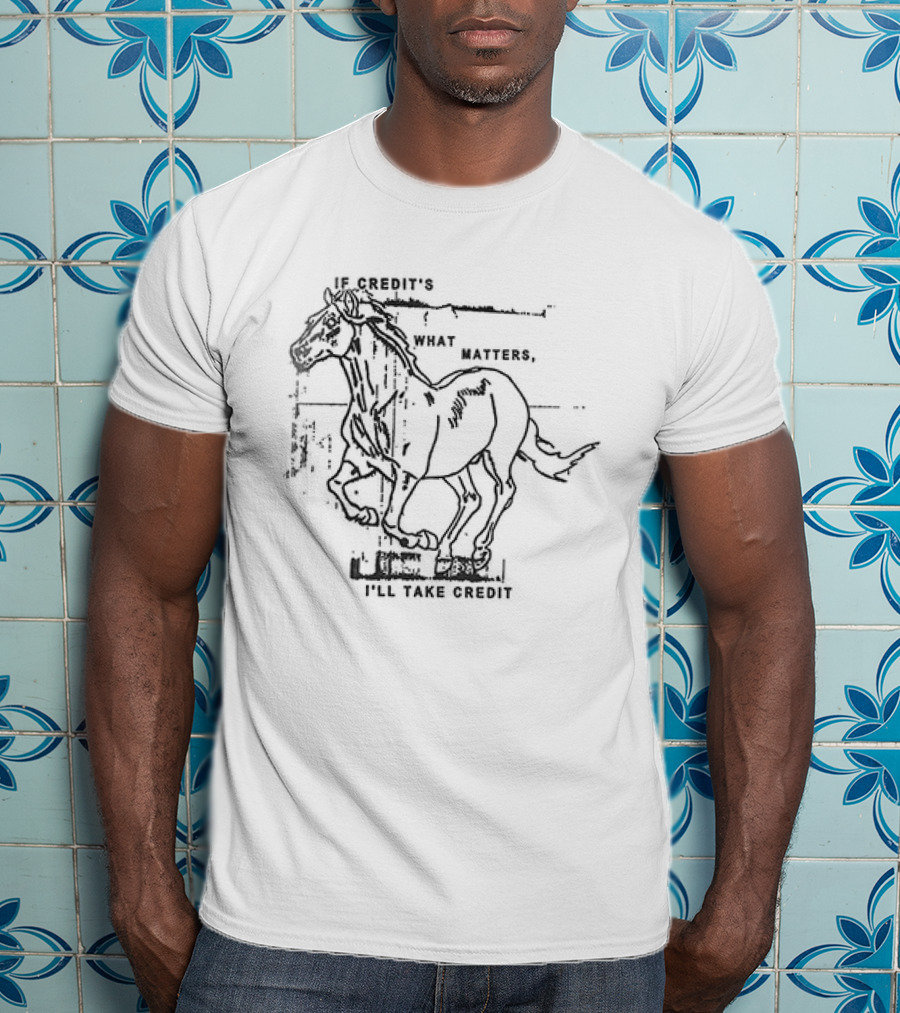 Hot Snakes Autimatic Midnight If Credit’s What Matters Horse T-Shirt