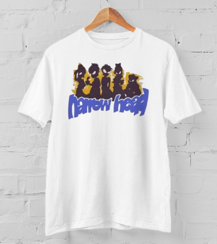 Narrow Head Silhouette Alien Characters T-Shirt