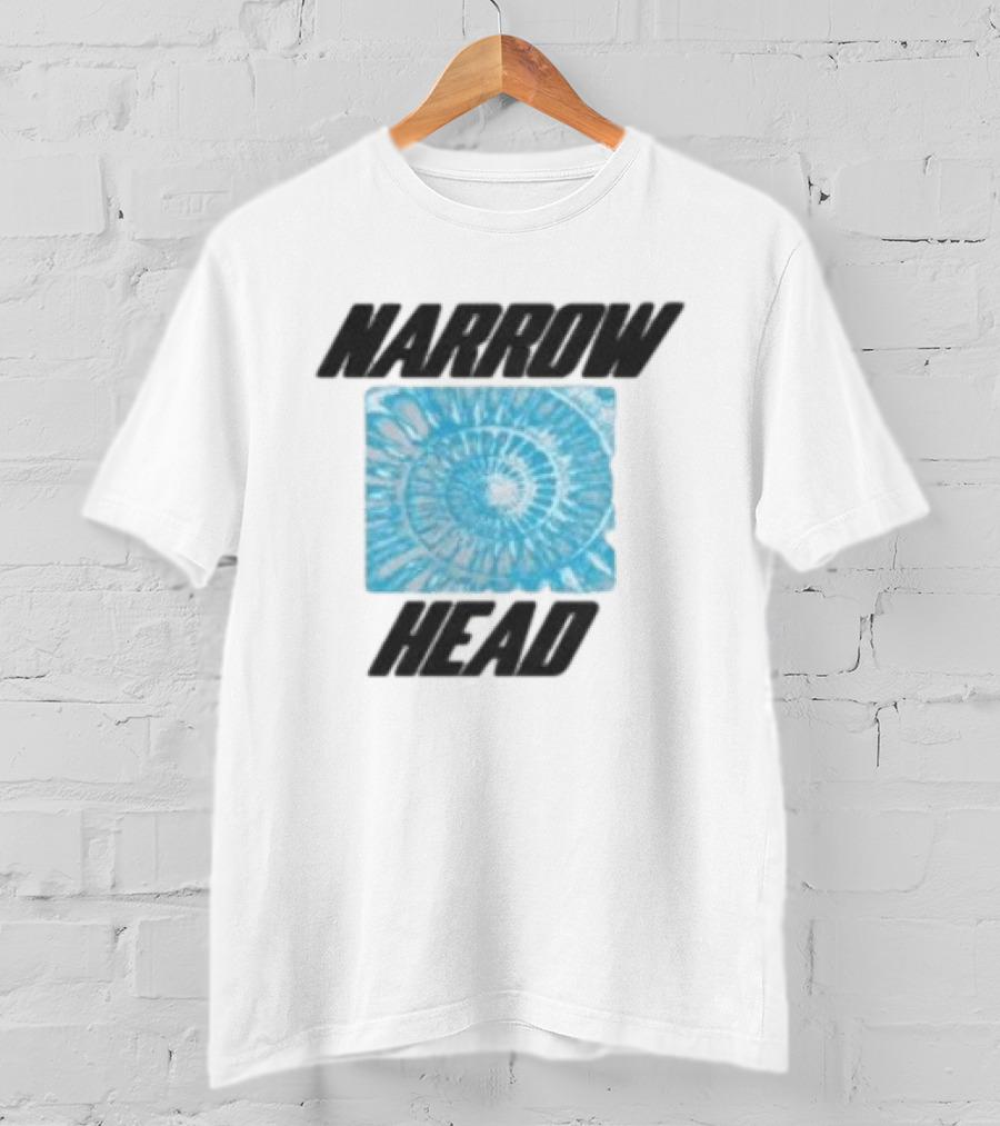 Narrow Head Blue Spiral Shell Tie Dye T-Shirt