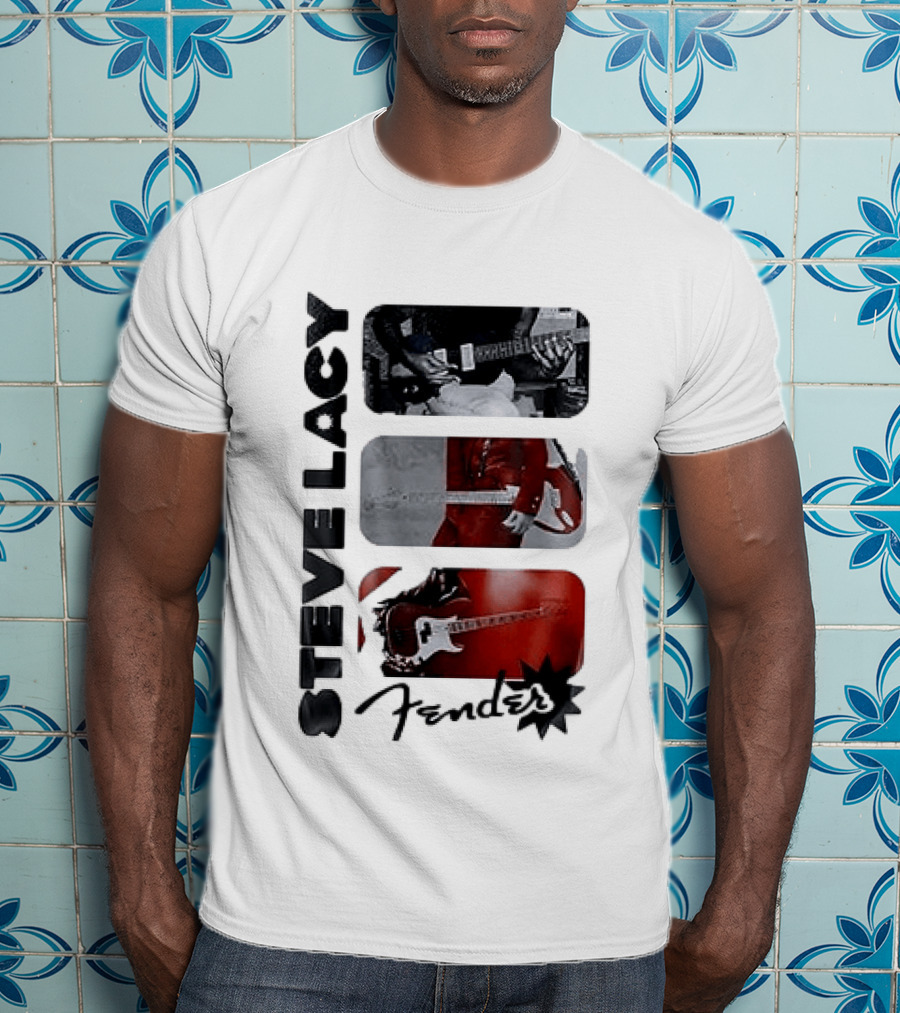 Steve Lacy Fender Oh Yeah Tour Guitar T-Shirt