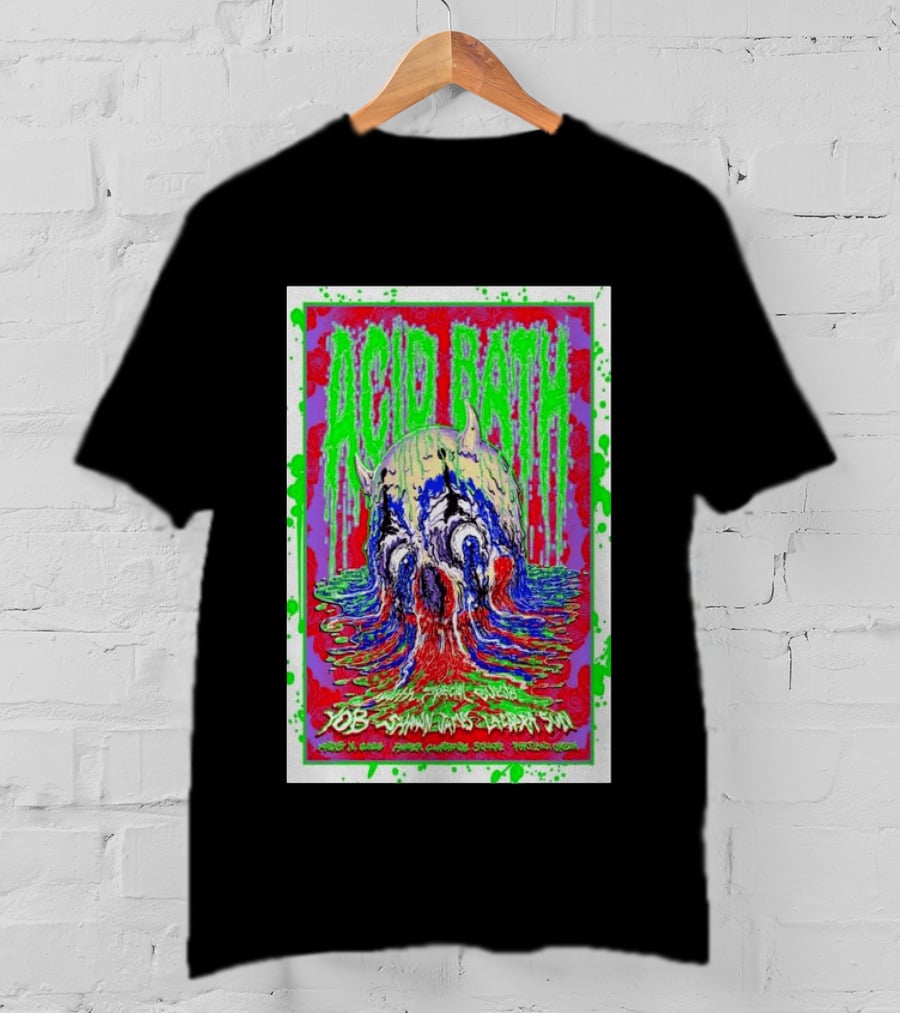 Acid Bath Special Guests Yob Summoner's Enigma Tour August 29 2026 Crystal Ballroom Portland Oregon T-Shirt