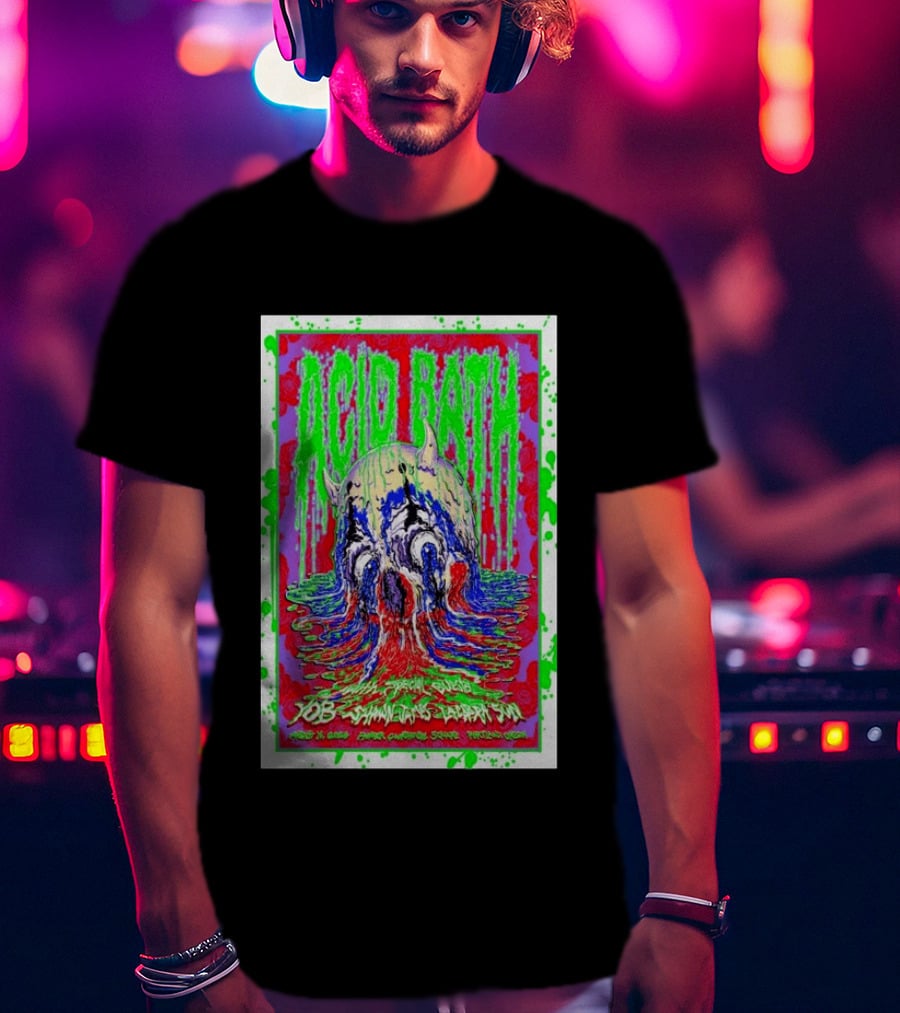 Acid Bath Special Guests Yob Summoner's Enigma Tour August 29 2026 Crystal Ballroom Portland Oregon T-Shirt