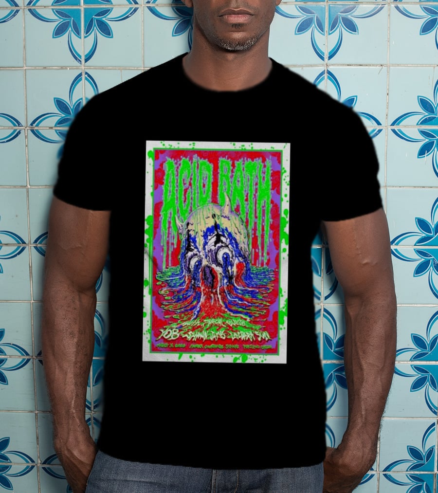 Acid Bath Special Guests Yob Summoner's Enigma Tour August 29 2026 Crystal Ballroom Portland Oregon T-Shirt