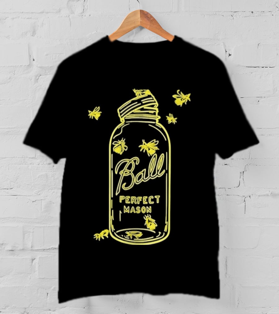 Ball Perfect Mason Jar With Bumble Bees T-Shirt