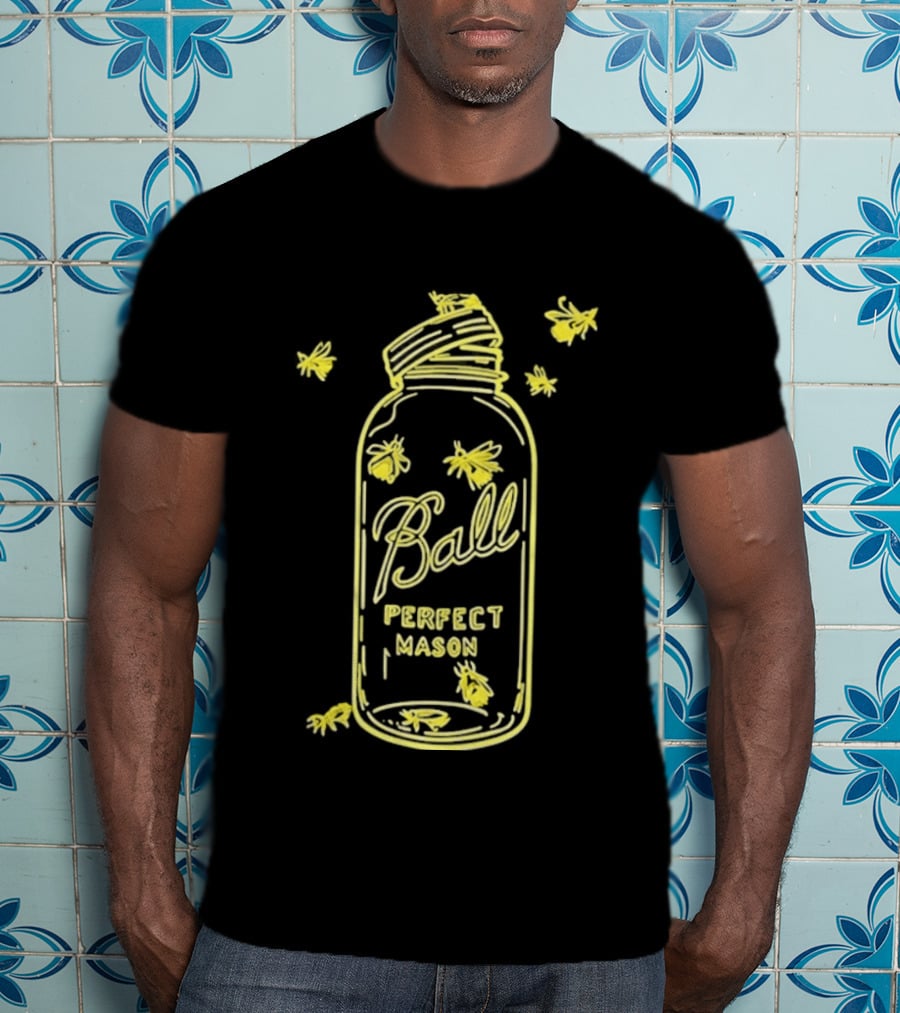 Ball Perfect Mason Jar With Bumble Bees T-Shirt