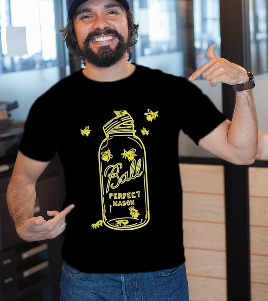 Ball Perfect Mason Jar With Bumble Bees T-Shirt