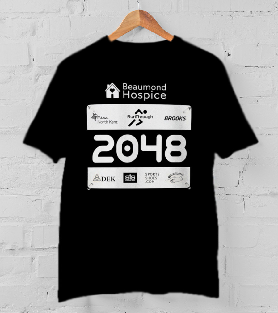Beaumond Hospice Race Bib 2048 RunThrough Brooks Sports Shoes DEK Mind North Kent Hallbeck T-Shirt