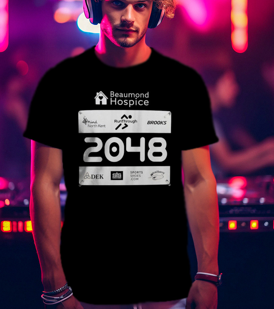Beaumond Hospice Race Bib 2048 RunThrough Brooks Sports Shoes DEK Mind North Kent Hallbeck T-Shirt