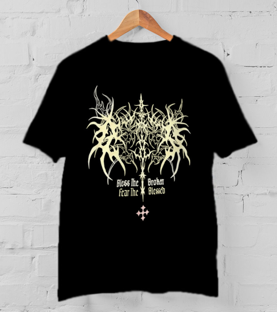 Bless The Broken Fear The Blessed Tribal Gothic Symbolism T-Shirt