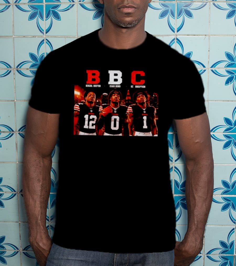 BBC Trio Denzel Boston Isiah Bond KC Conception Cleveland Browns T-Shirt