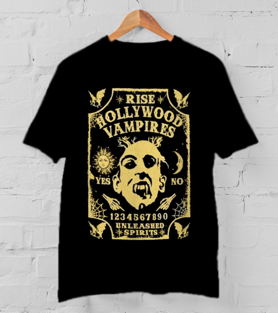 Rise Hollywood Vampires Unleashed Spirits 2026 Europe UK Tour Ouija 1990 T-Shirt