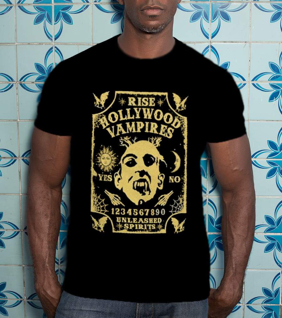 Rise Hollywood Vampires Unleashed Spirits 2026 Europe UK Tour Ouija 1990 T-Shirt