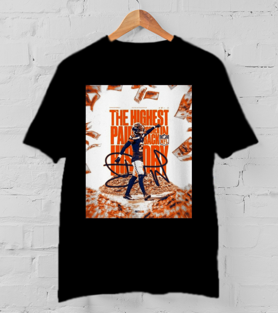 Devon Witherspoon NFL The Highest Paid Cornerback In History T-Shirt
