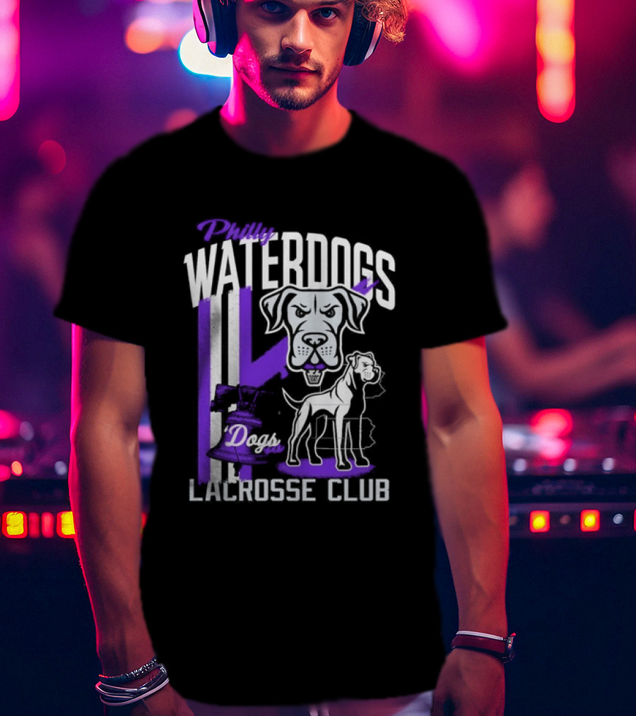 Philly Waterdogs Lacrosse Club Dogs Philadelphia T-Shirt