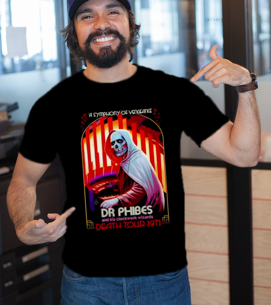 Dr Phibes And His Work Wizards A Symphony Of Vengeance Death Tour 1971 T-Shirt