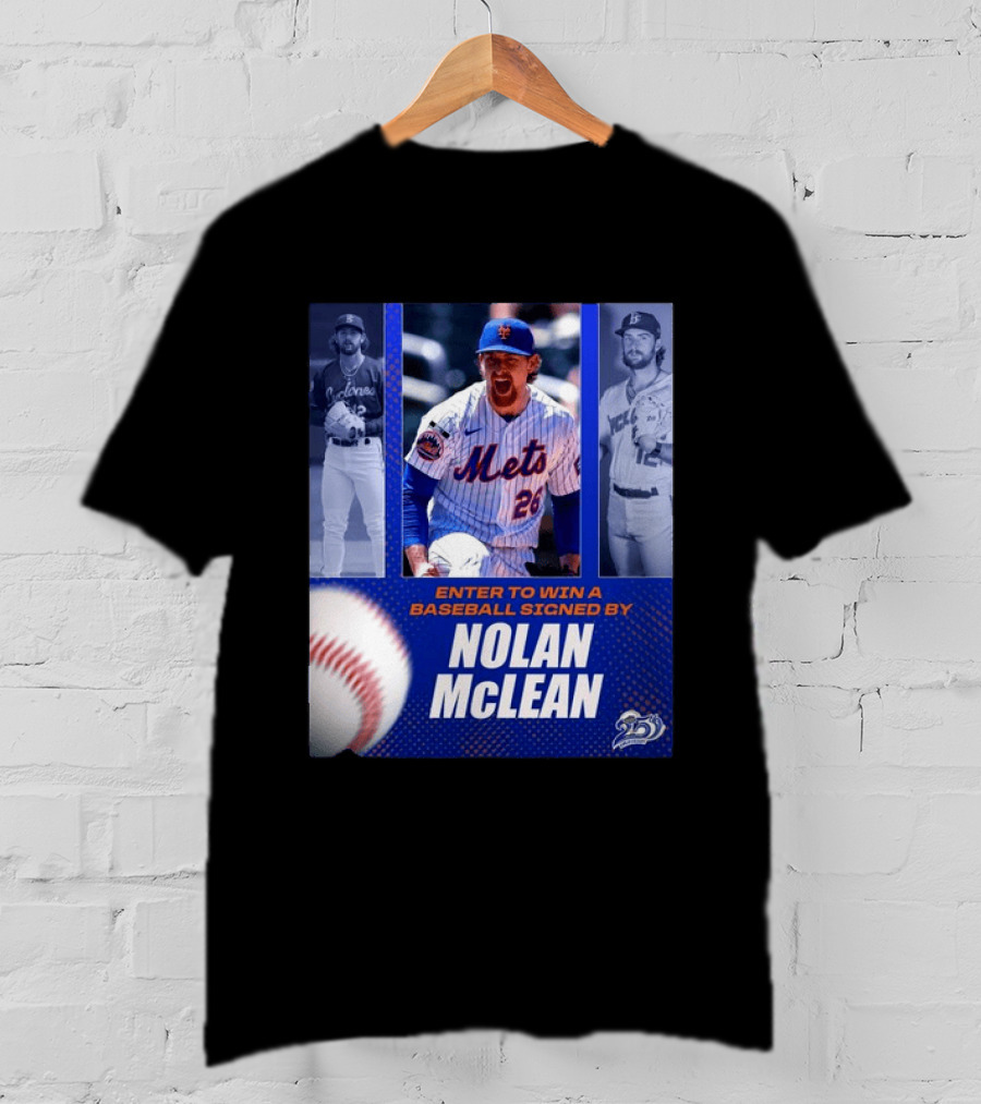 Enter To Win A Baseball Signed By Nolan McLean Mets 26 Celebrating 25 Years T-Shirt