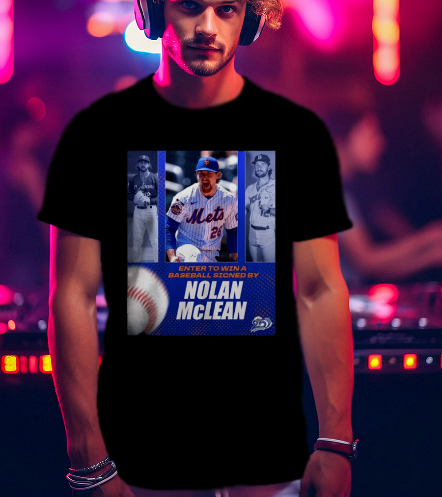Enter To Win A Baseball Signed By Nolan McLean Mets 26 Celebrating 25 Years T-Shirt