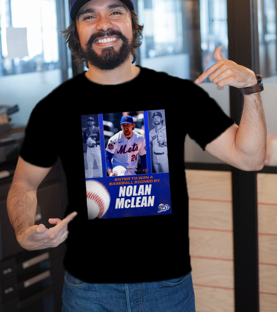 Enter To Win A Baseball Signed By Nolan McLean Mets 26 Celebrating 25 Years T-Shirt