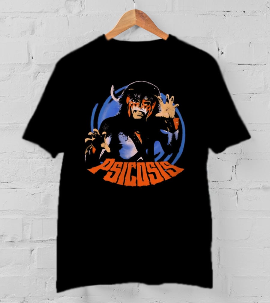 Psicosis Lucha Libre Wrestler Iconic Mask T-Shirt