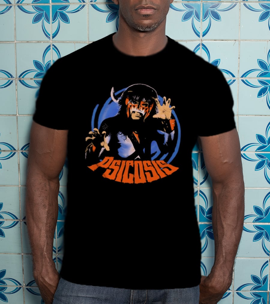Psicosis Lucha Libre Wrestler Iconic Mask T-Shirt