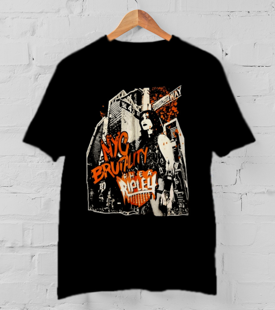 NYC Brutality Rhea Ripley WWE Wrestling W 43 Street T-Shirt