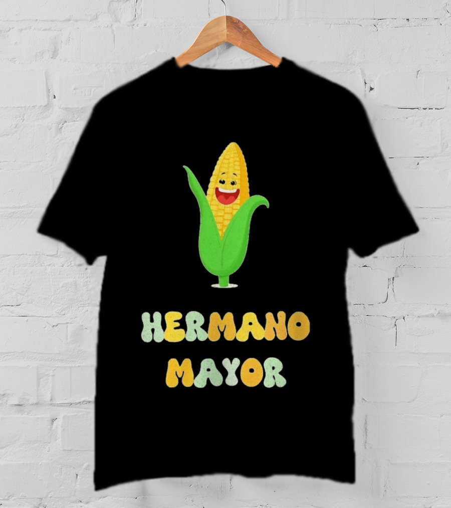 Hermano Mayor Corn With Smiling Vegetable Face T-Shirt