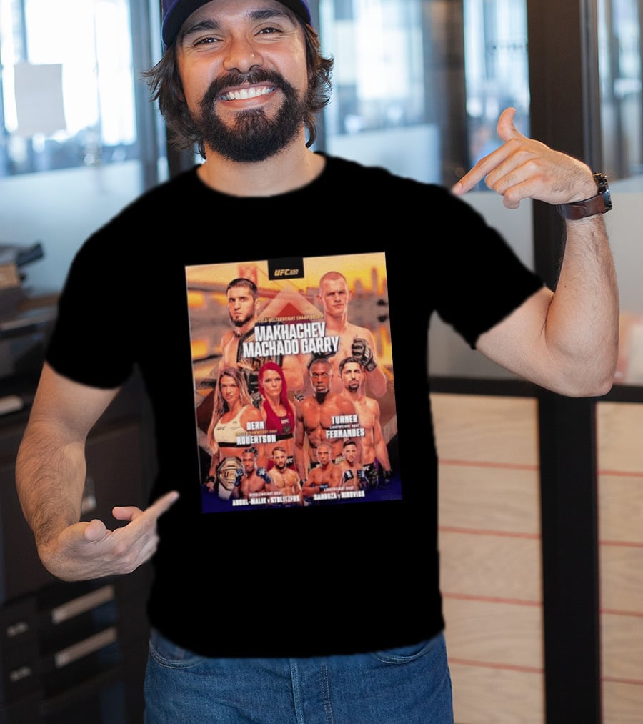 UFC 330 Welterweight Championship Makhachev Vs Machado Garry Dern Vs Robertson Turner Vs Fernandes T-Shirt