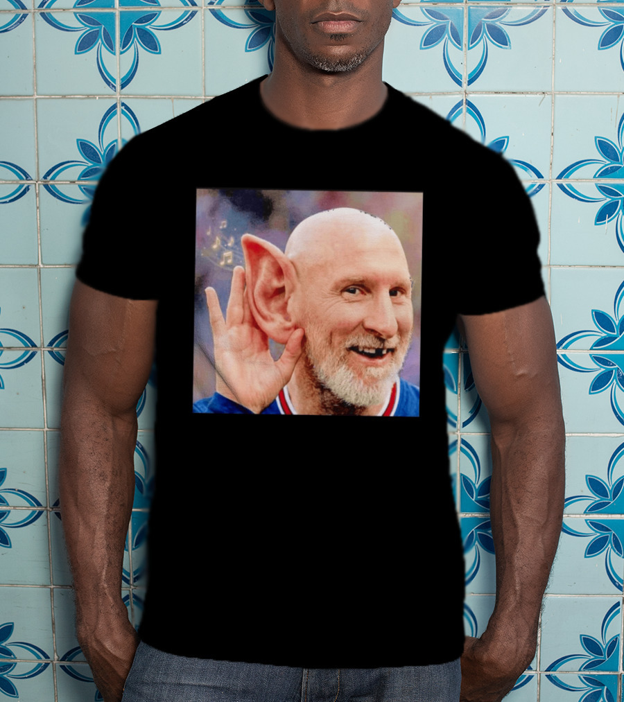Lionel Messi Elf Meme Pessi Big Ear Music Notes Bald Man T-Shirt