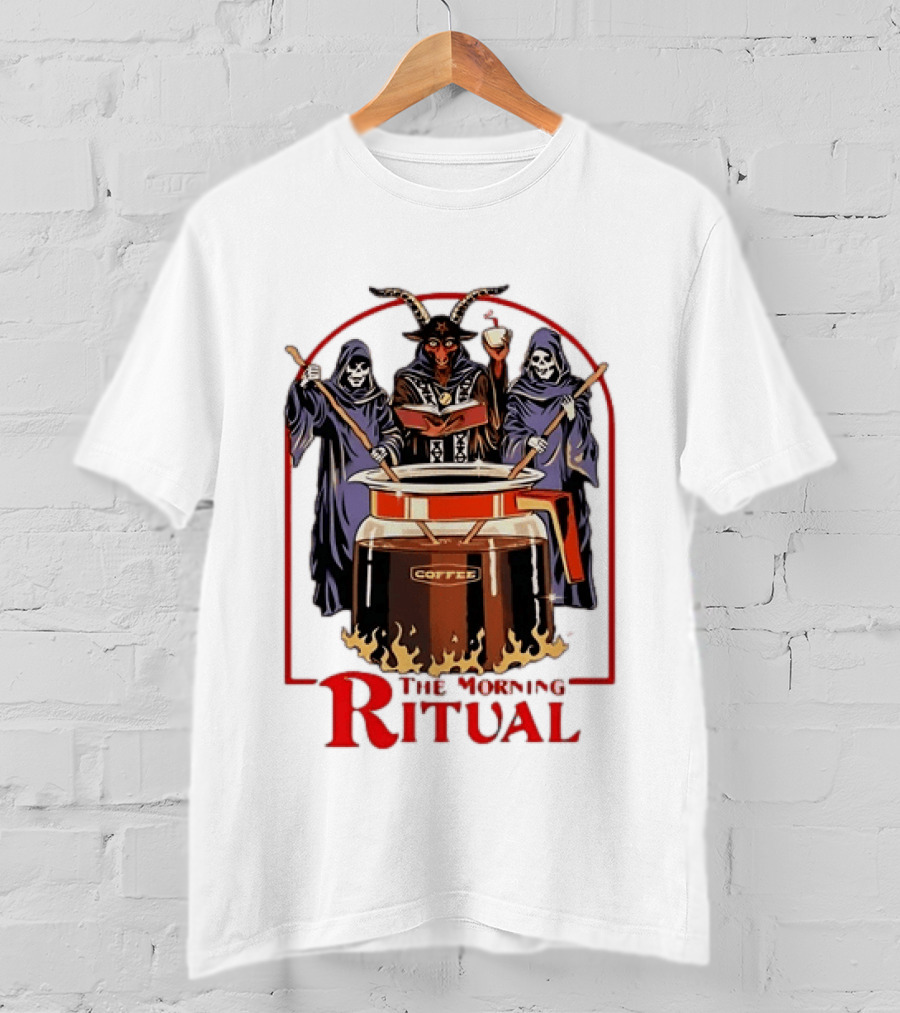 Ritual Coffee Grim Reaper Satanic Morning T-Shirt