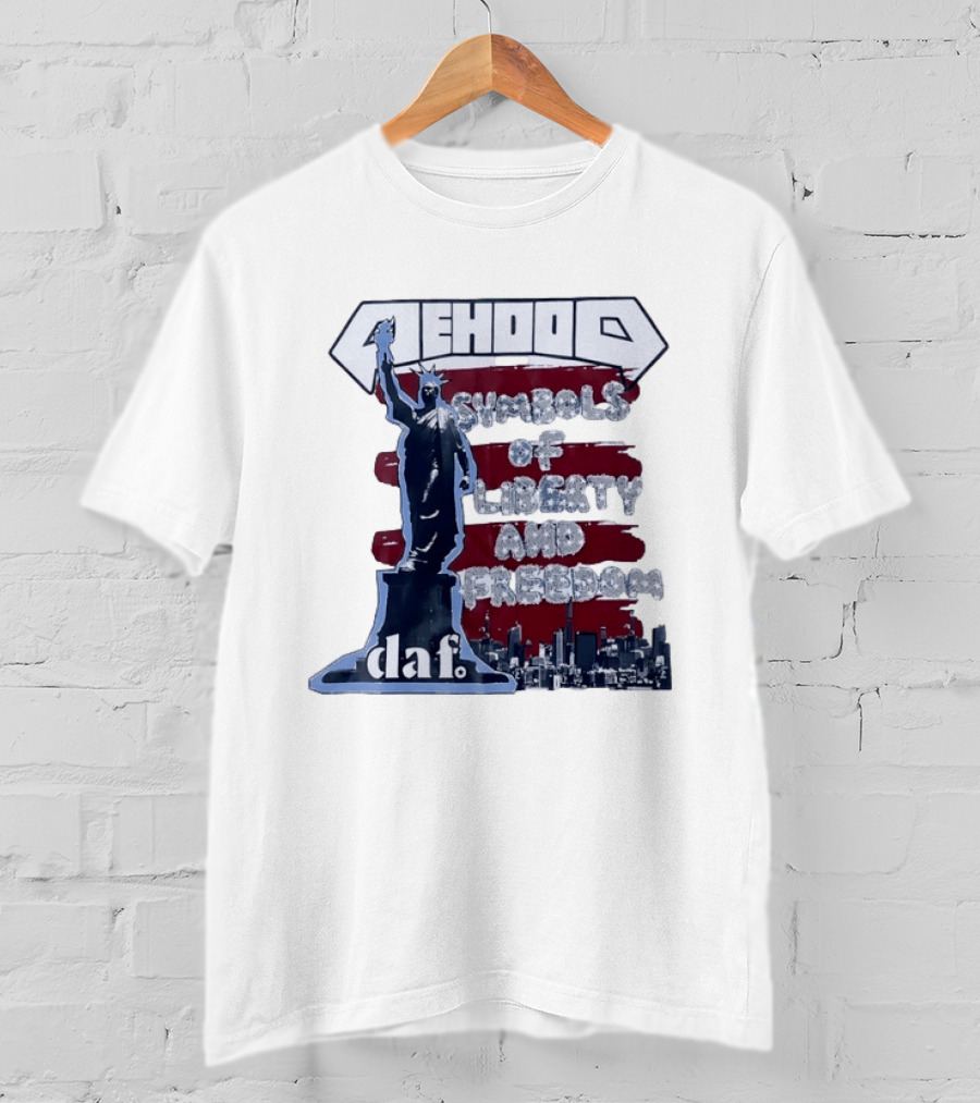 Mehood Symbols Of Liberty And Freedom Statue Of Liberty Daf T-Shirt