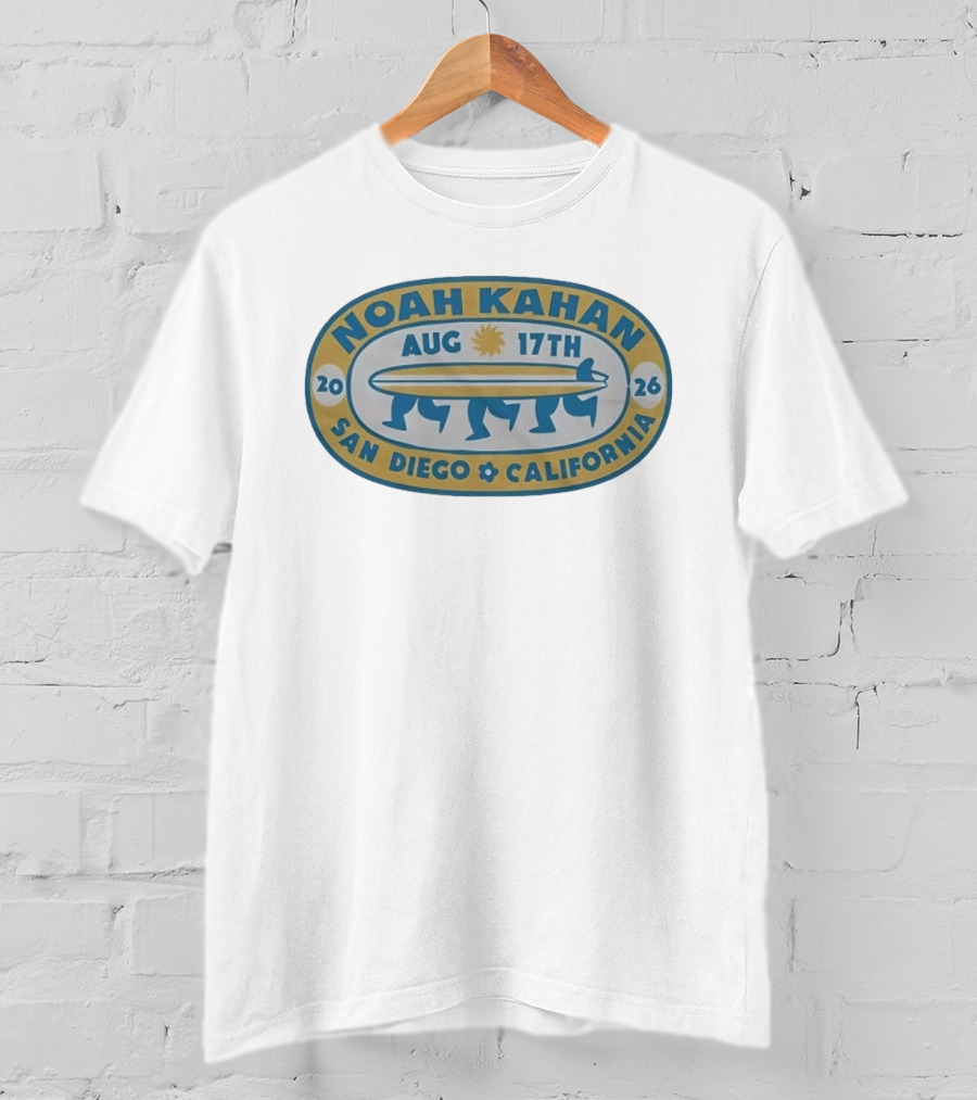 Noah Kahan Aug 17th 2026 San Diego California T-Shirt